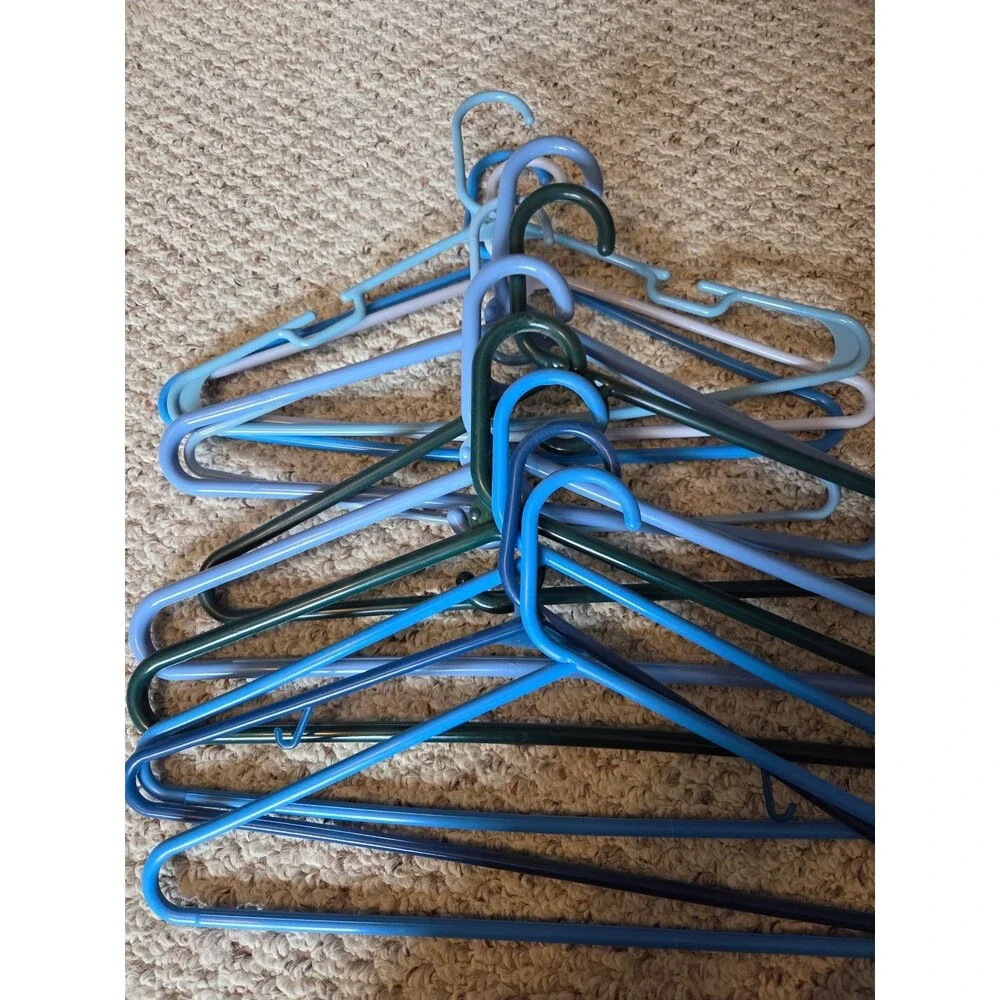 Lot of Blue Hangers